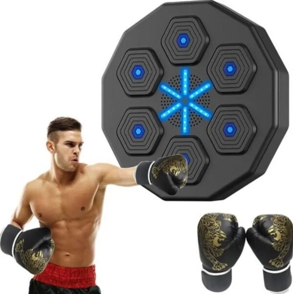 Machine de boxe musicale, cible électronique d'entrainement avec accroche murale HobbyTech